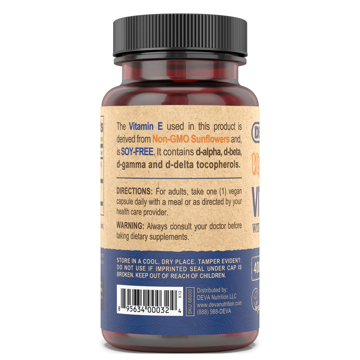 DEVA Vitamin E 400 IU