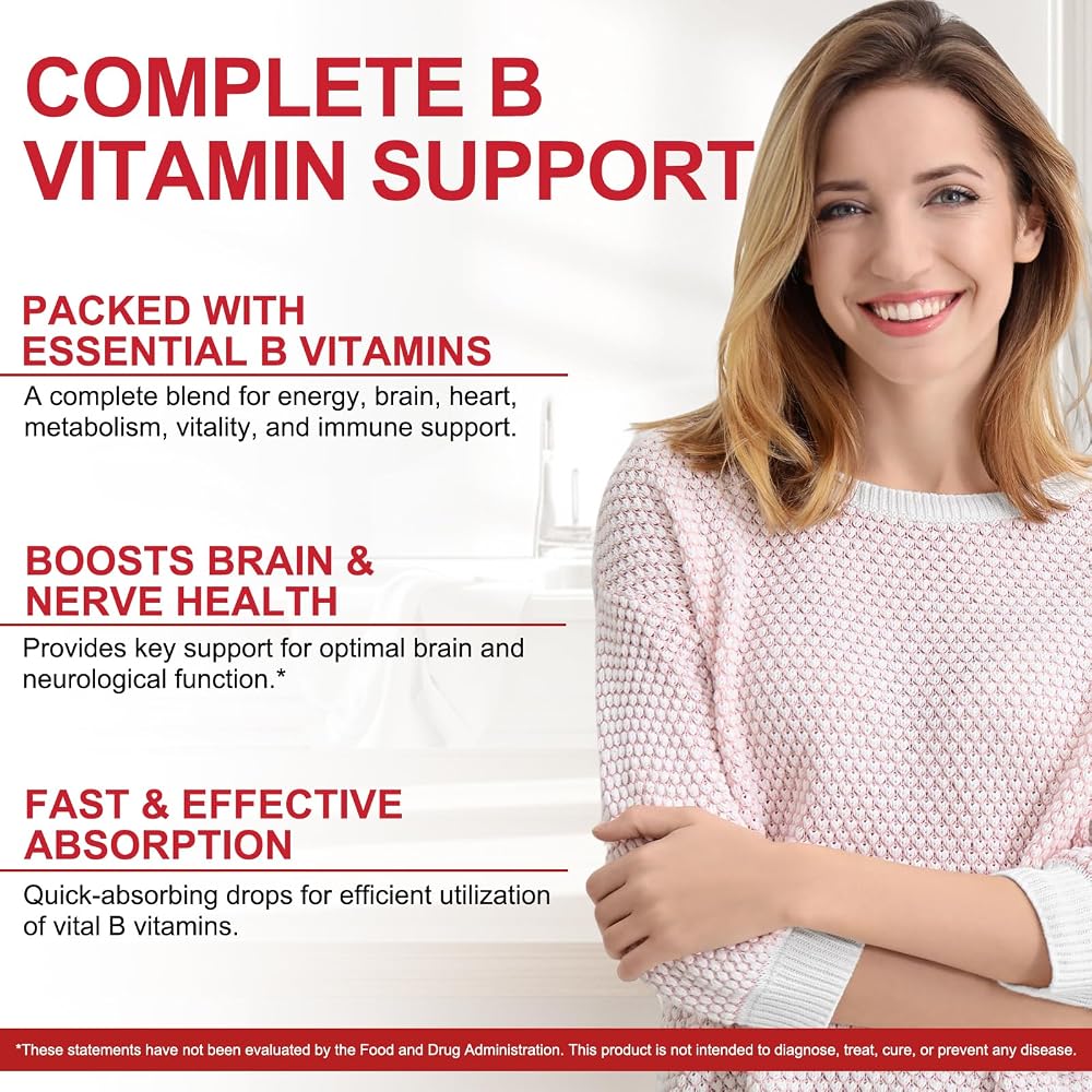 Daiasns Vitamin B Complex Liquid Drops Energy Support - 40 Servings - image 6