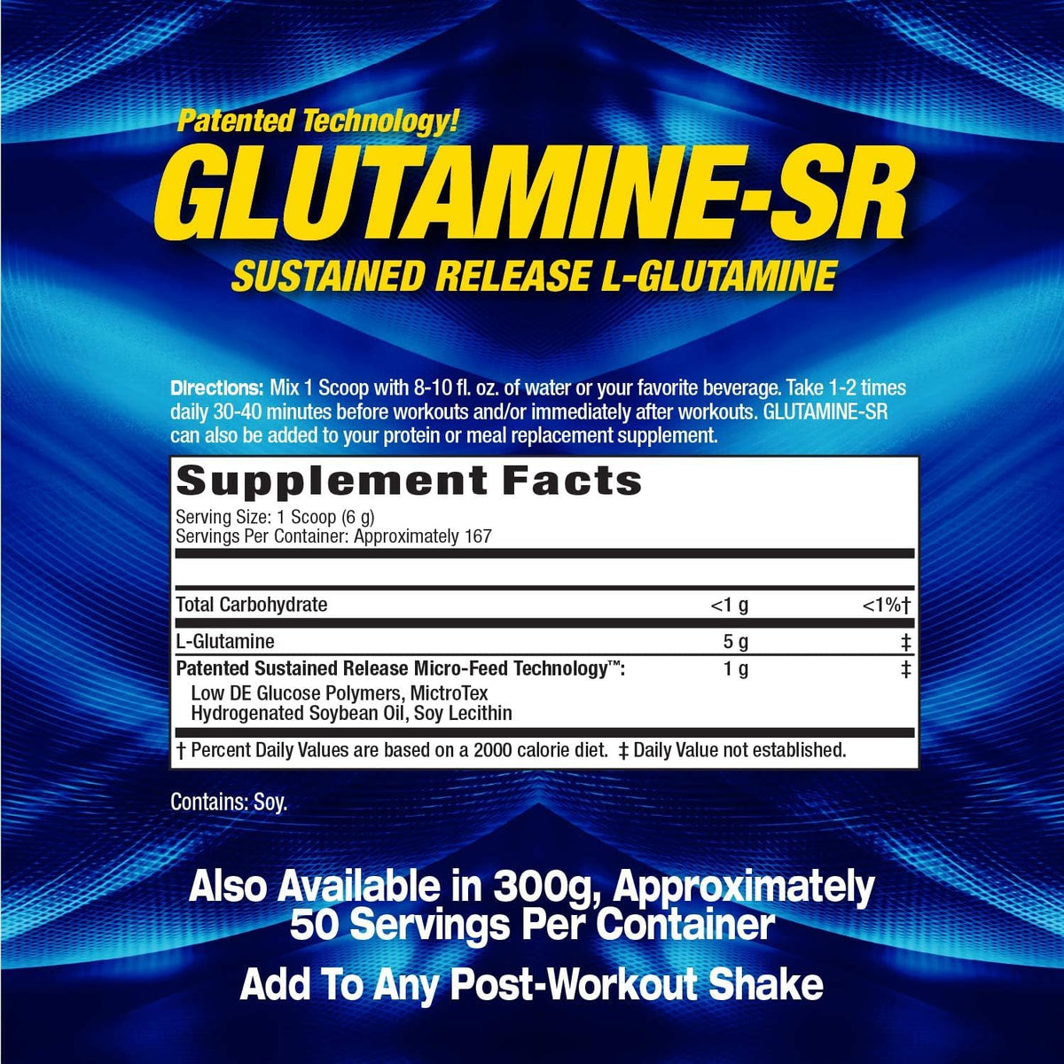 Maximum Human Performance Glutamine-SR, Unflavored