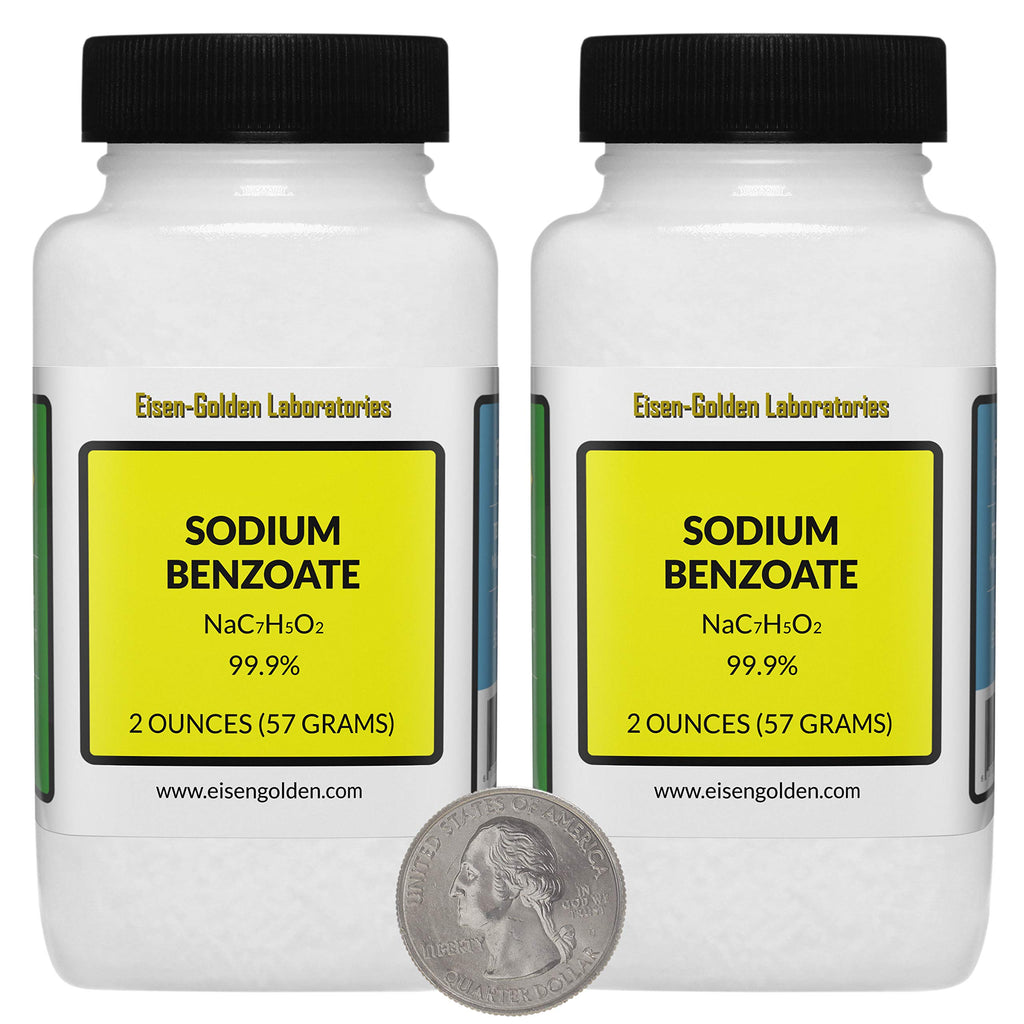 Eisen-Golden Laboratories Sodium Benzoate 99.9% USP Food Grade - 4 Oz