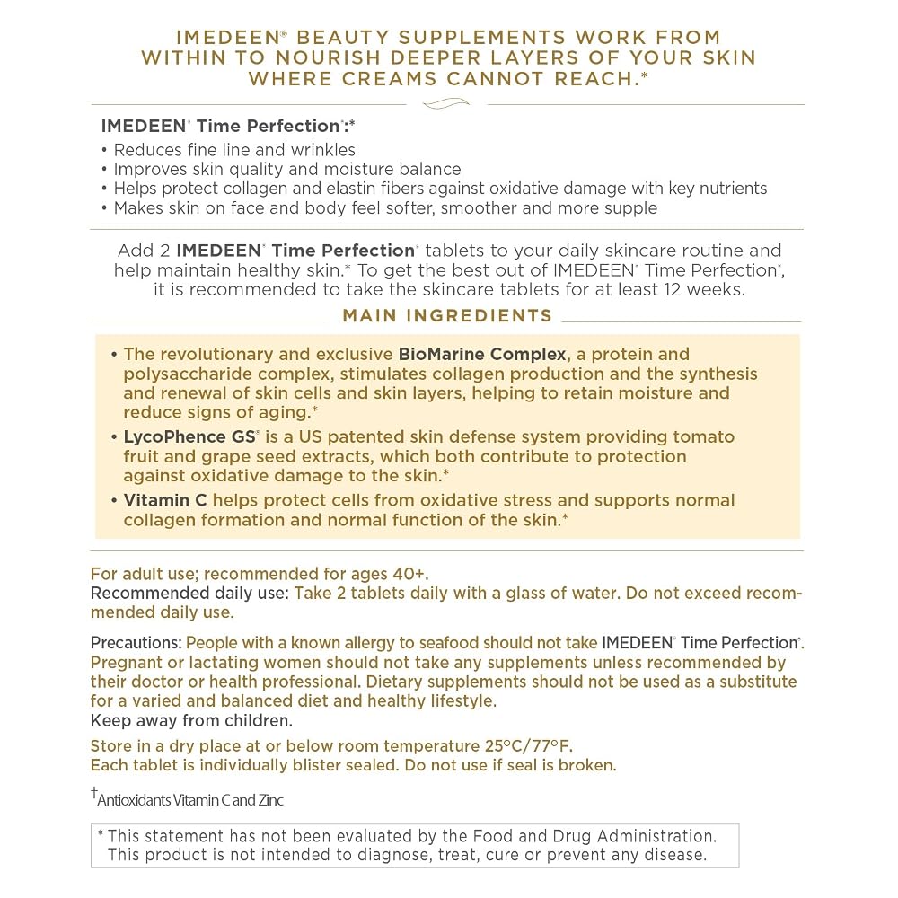Imedeen Time Perfection Anti-Aging Skincare Formula - 60 Tablets - image 3