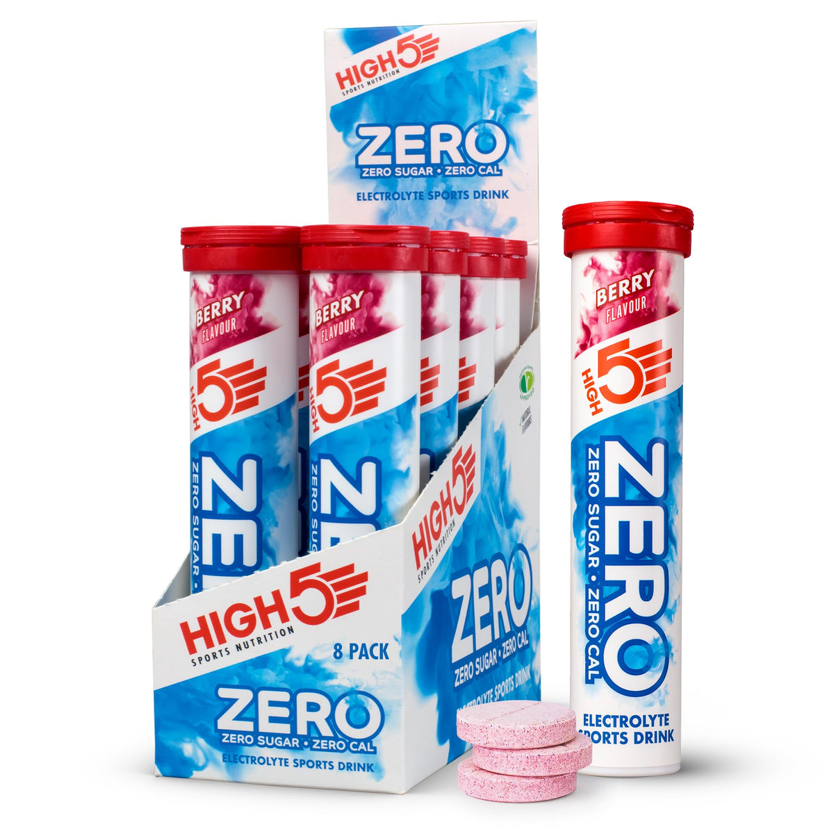 HIGH 5 Zero Electrolyte Tablets Berry Sugar Free - 160 Tablets