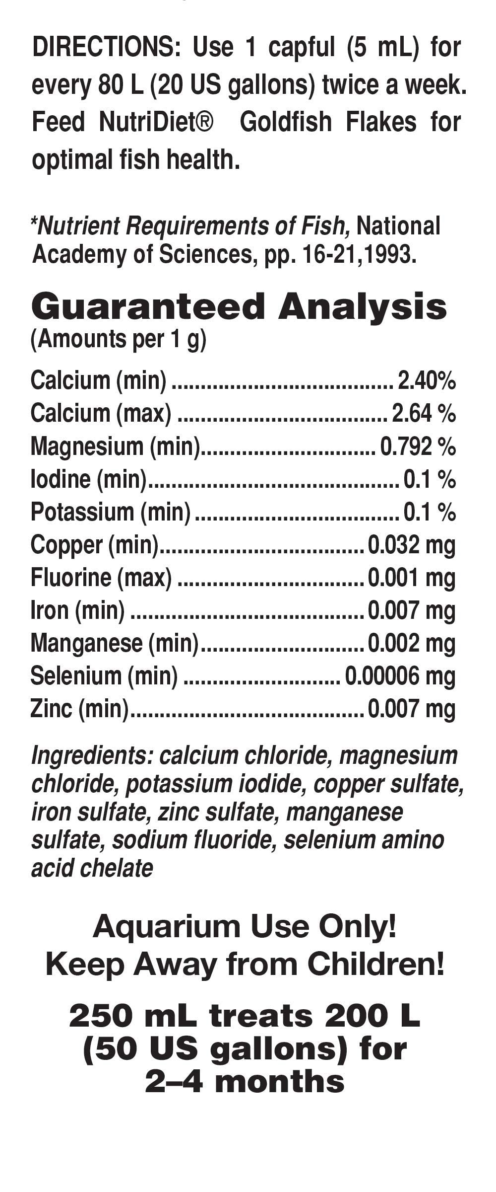 Seachem Gold Trace Trace Minerals for Fish - 250 mL - image 2