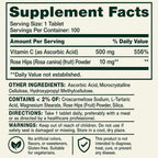 Unique Bundle Vitamin C 500 mg with Rose Hips - 100 Tablets - image 4