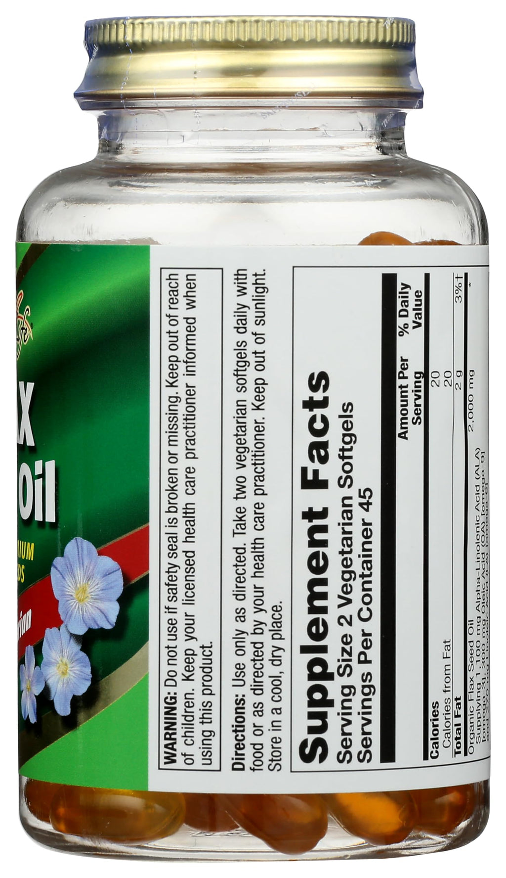 Health From The Sun Flax Seed Oil 1000 mg - 90 Softgels - image 5