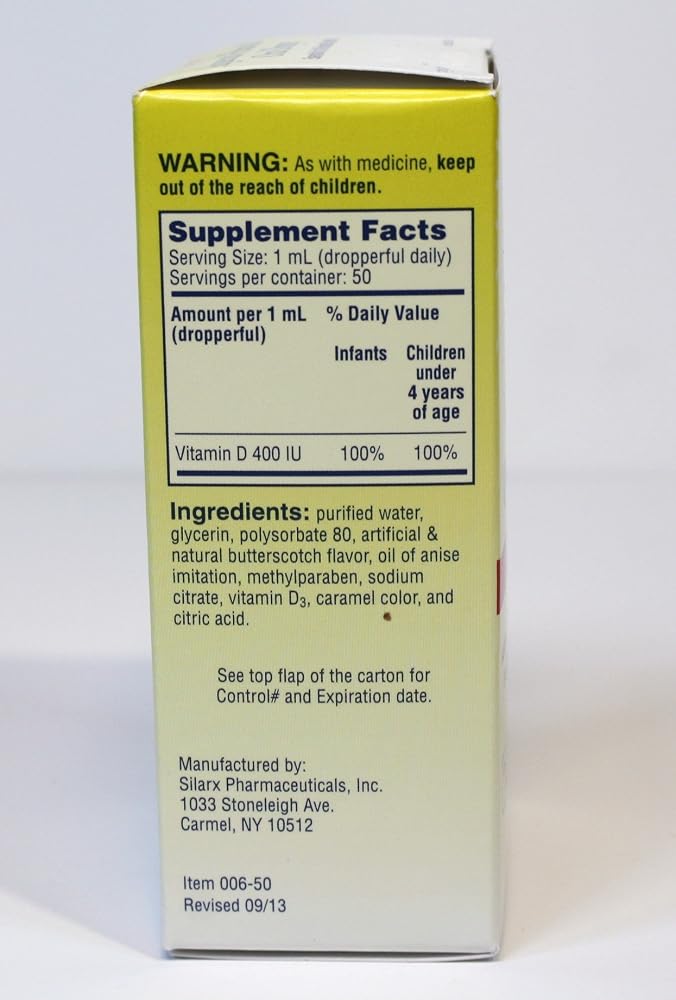 FILLBOSS Infants Aqueous Vitamin D Oral Drops 400 IU/ml - 2 x 50ml - image 3