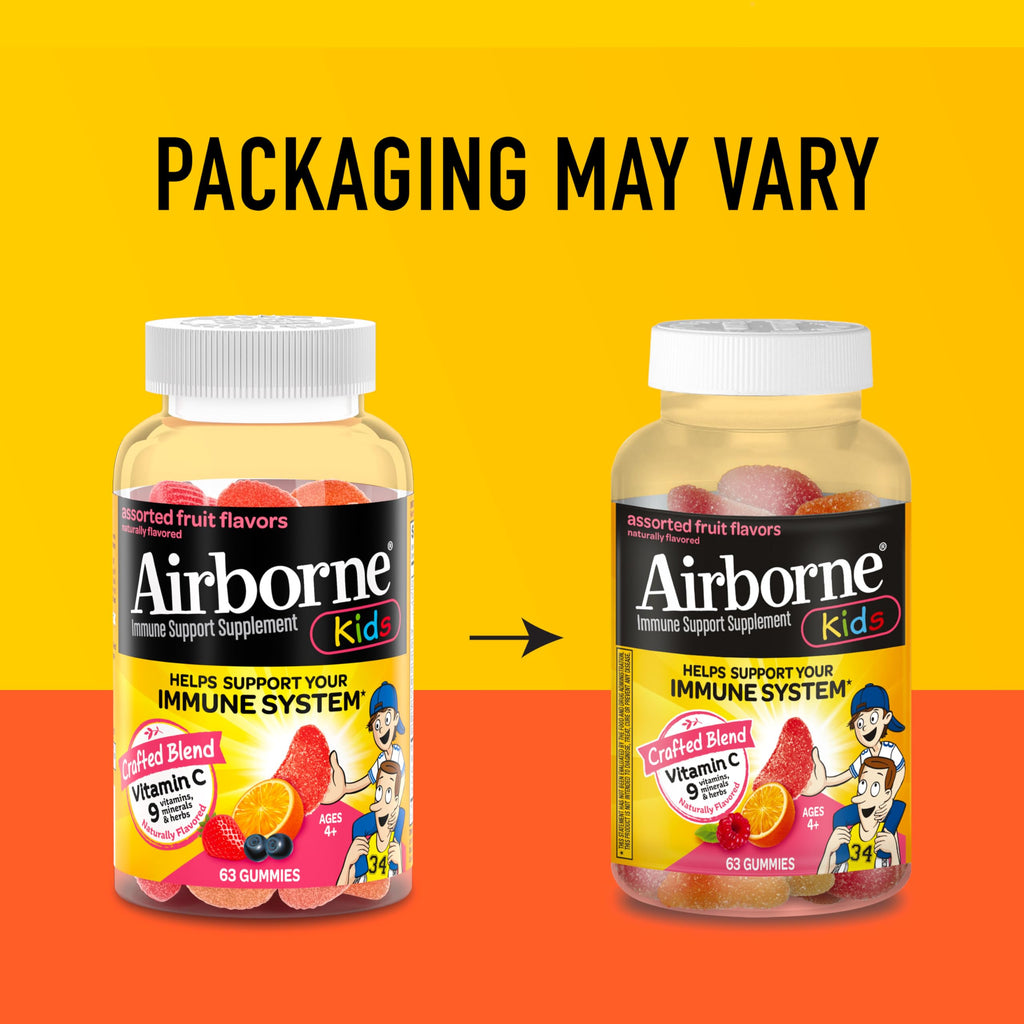 Airborne Kids Vitamin C Gummies Immune Support - 63 Gummies - image 8