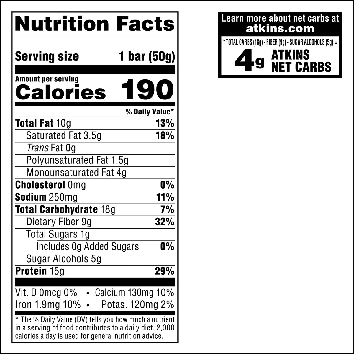Atkins Soft Baked Energy Meal Bars, 4 Packs (5 Bars Each)
