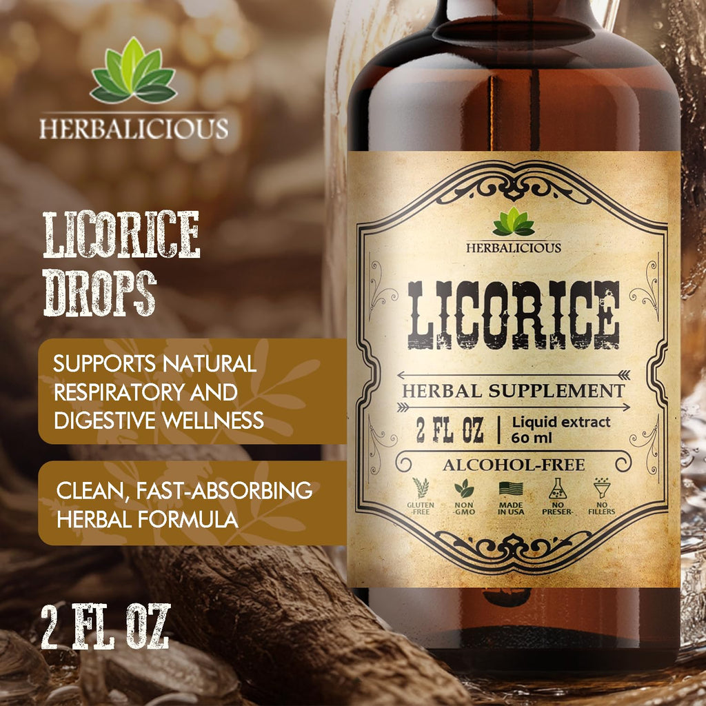 HERBALICIOUS Licorice Root Glycyrrhiza Glabra - Organic Herbal
