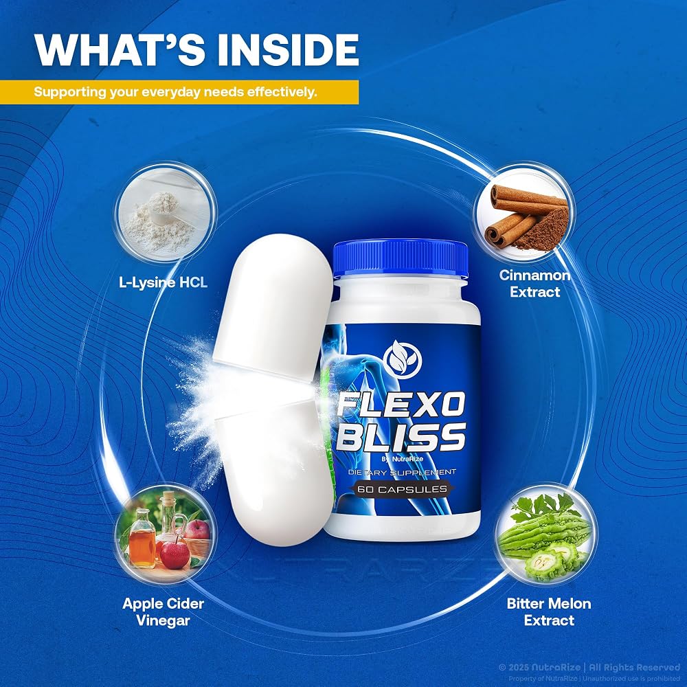 NutraRize Flexo Bliss Joint Health Support - 120 Capsules - image 6