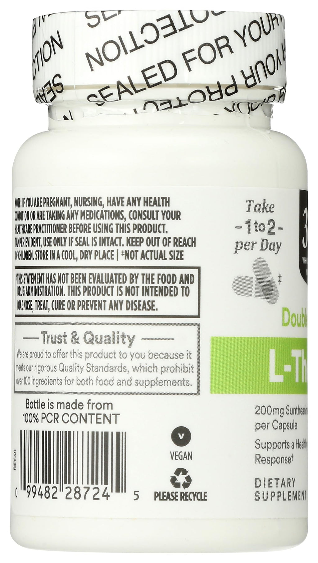 365 by Whole Foods Market L-Theanine 200mg - 60 Capsules - image 6