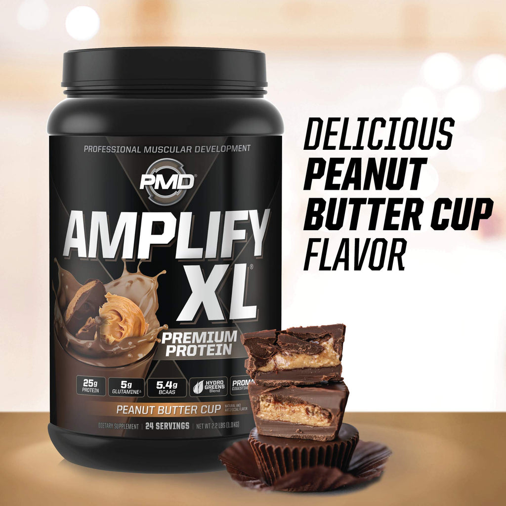 PMD Sports Amplify XL Whey Protein Hydro Greens Blend