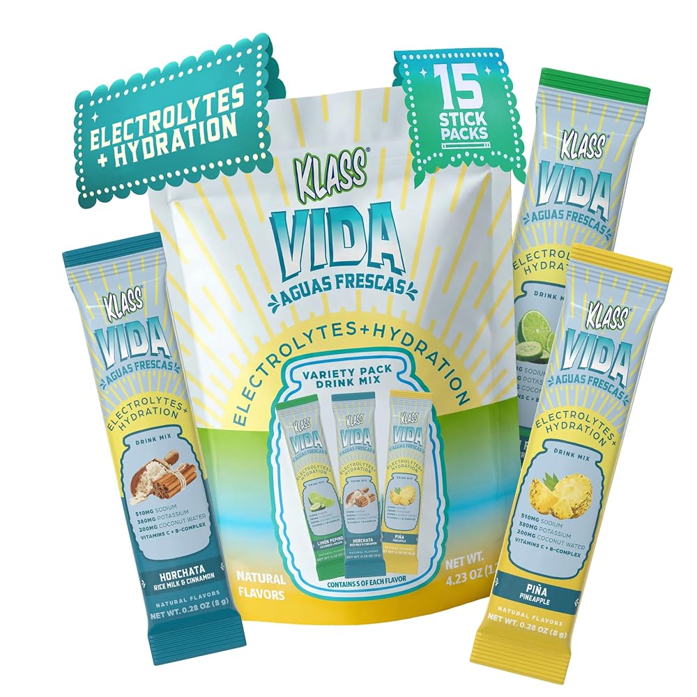 KLASS VIDA Variety Pack Hydration Sugar-Free Powder Packets