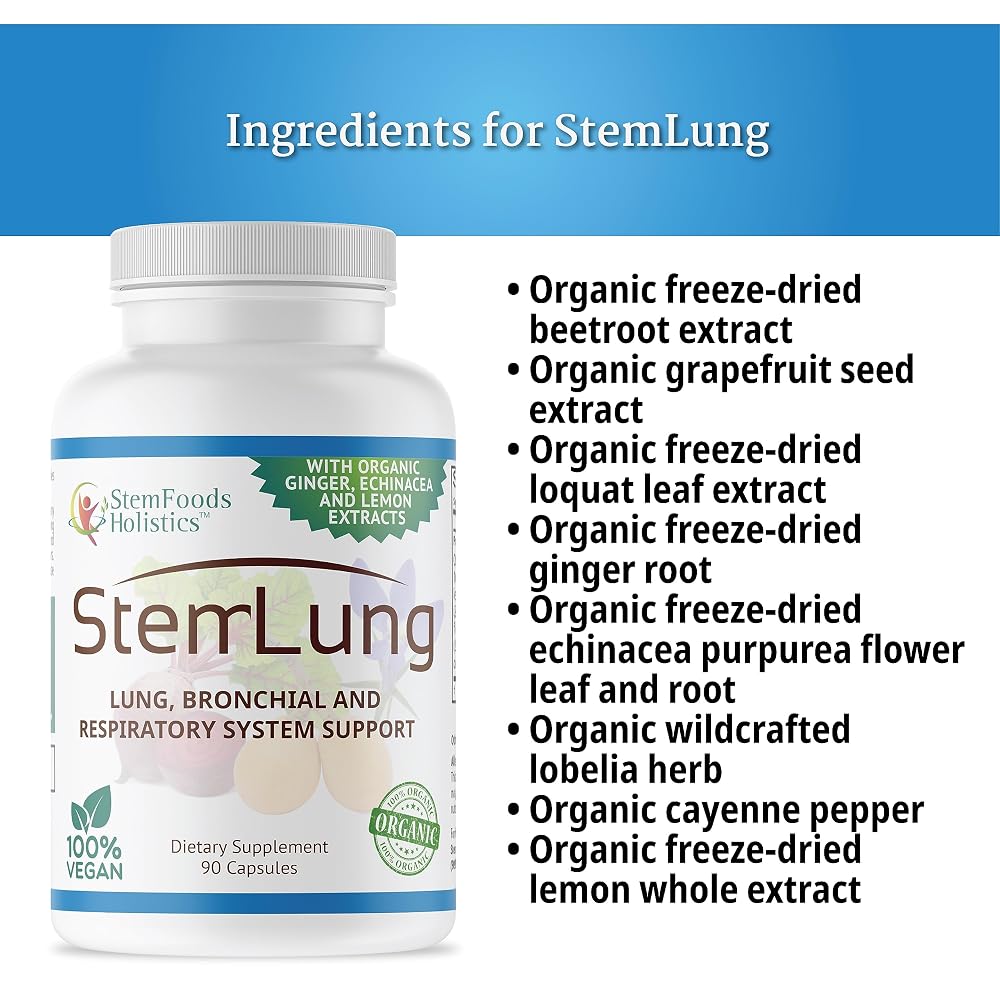 StemLung Respiratory System Support - 90 Capsules - image 7