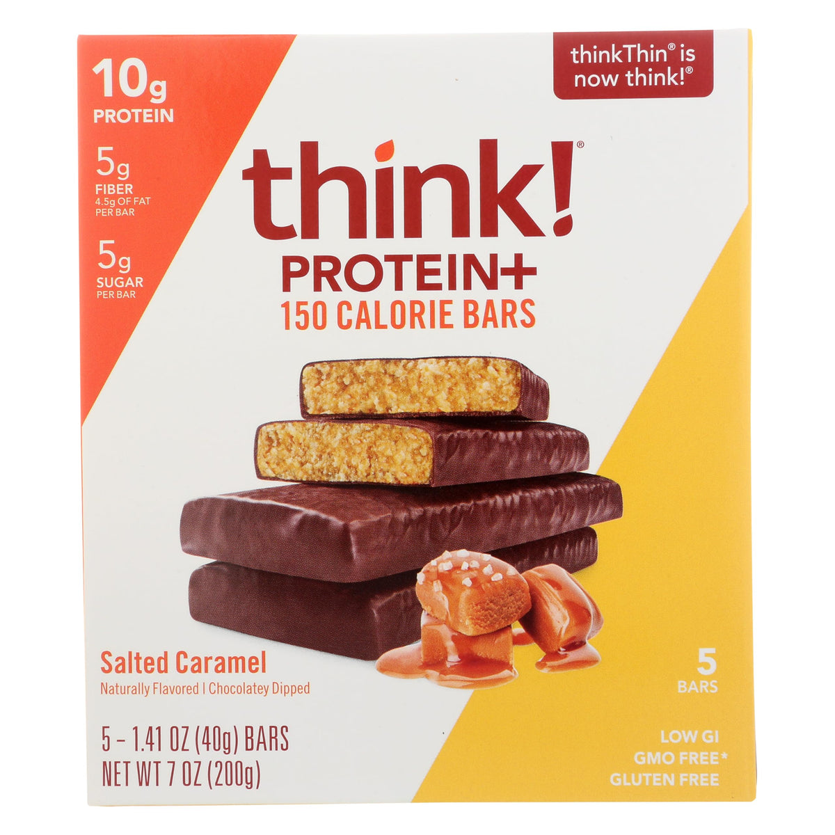thinkThin Salted Caramel Protein Bar - 5 Bars