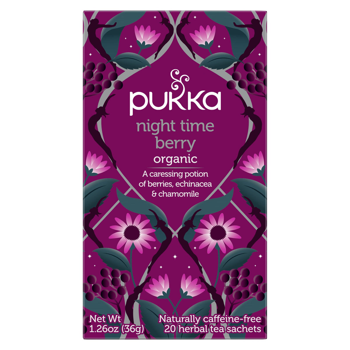 Pukka Organic Night Time Berry Herbal Tea - 60 Tea Bags - image 2