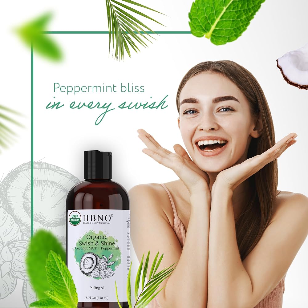 HBNO Swish & Shine Organic MCT + Peppermint Pulling Oil - 8 oz - image 5