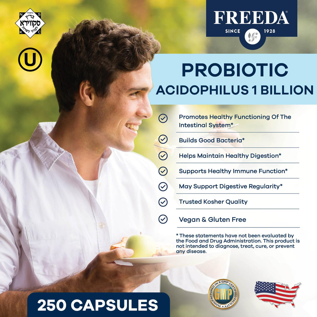 FREEDA Acidophilus Probiotic 1 Billion CFU