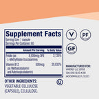 Vimergy 5-MTHF 8500mcg DFE + B12 Cognitive Energy - 60 Capsules - image 4
