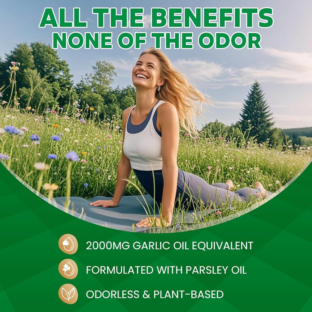 MEGNETA Garlic Softgels 2000 mg Immune Support - 100 Softgels - image 2