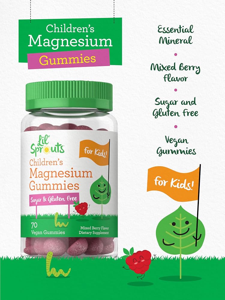 Lil' Sprouts Children's Magnesium Gummies - 70 Count - image 4