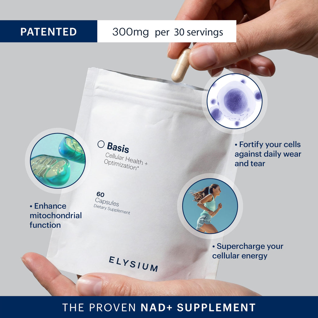 ELYSIUM Basis NAD Plus Supplement with Nicotinamide Riboside - 60 Capsules - image 3