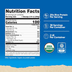 Nutricost Organic Rice Protein Powder - 2 LB - image 2