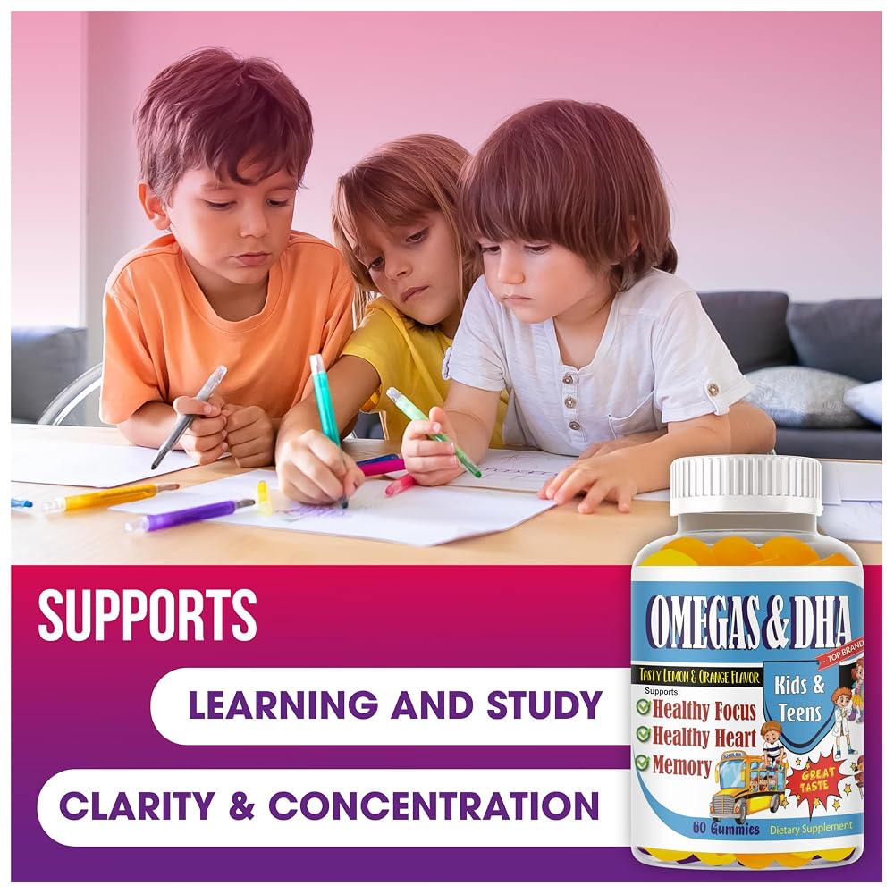 Celebrity LifeStyle Kids Omega 3 DHA Gummies Brain Support - 60 Count - image 2