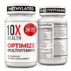 10X Health System Methylated Multivitamin - 90 Capsules