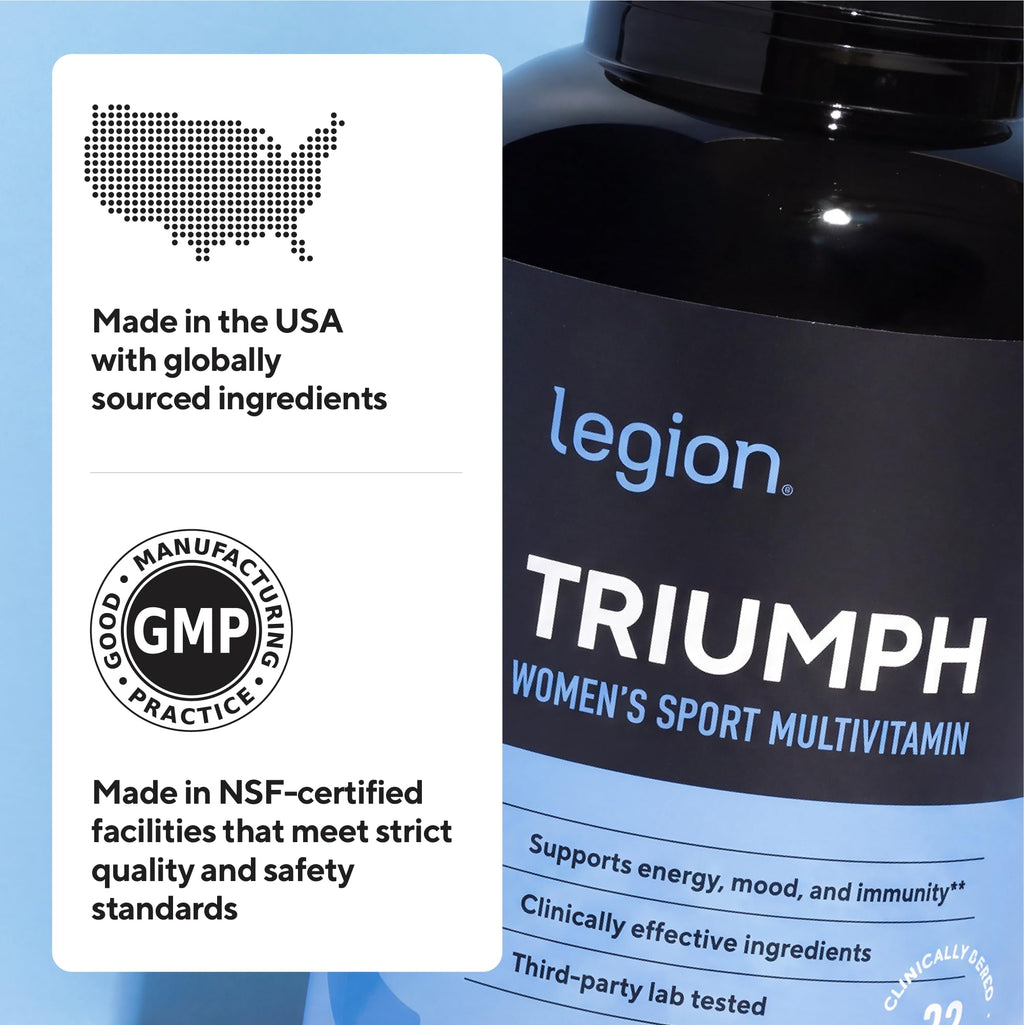 Legion Triumph Women's Sport Multivitamin - 240 Capsules - image 7