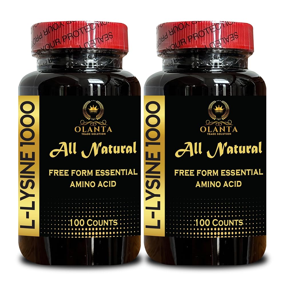 OLANTA TRADE SOLUTION L-Lysine 1000 mg Amino Acid - 200 Capsules