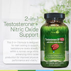 Irwin Naturals Testosterone UP RED with Nitric Oxide Booster - 60 Softgels - image 5