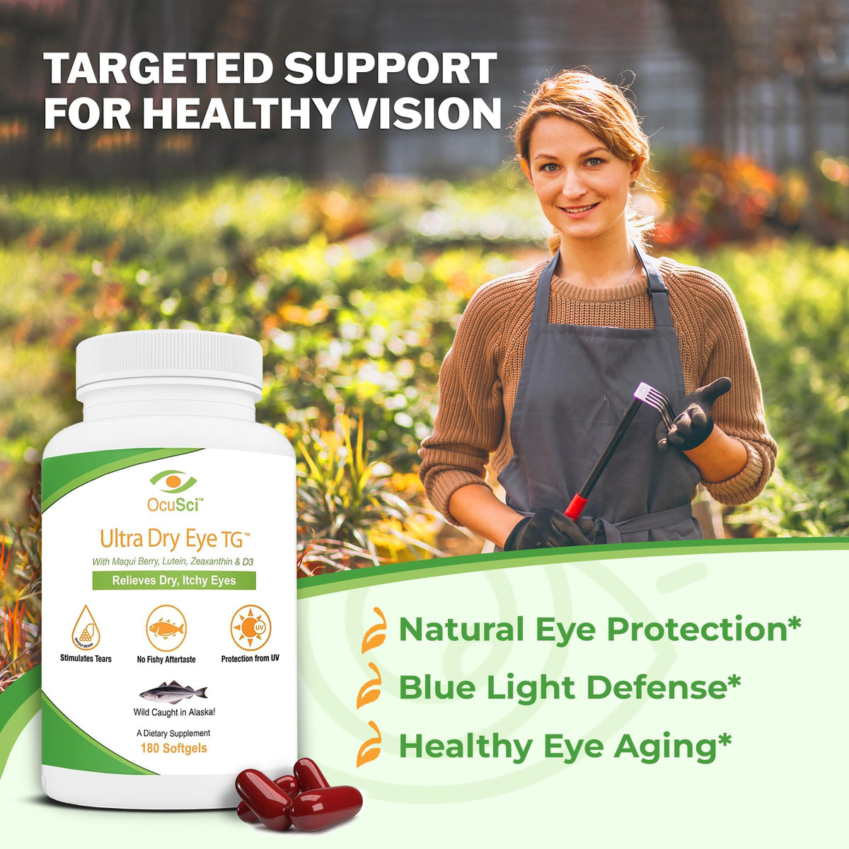 OcuSci Ultra Dry Eye Omega-3 with Lutein & D3 - 60 Servings - image 3