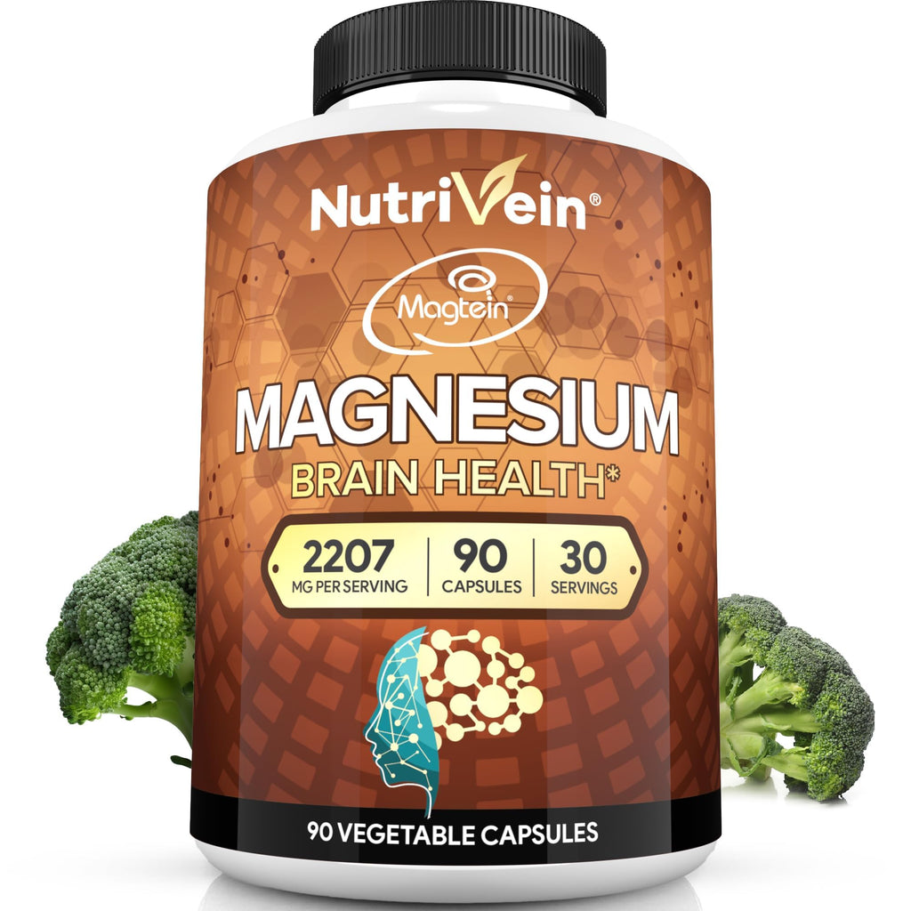 Nutrivein Magnesium L-Threonate 2207mg - 90 Capsules