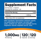 Nutricost L-Glycine 1000mg - 120 Vegetarian Capsules - image 2