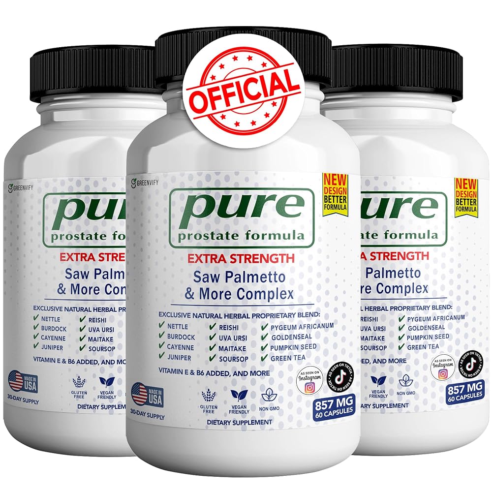 GREENVIFY Pure Prostate Formula Saw Palmetto & More Complex 857 mg