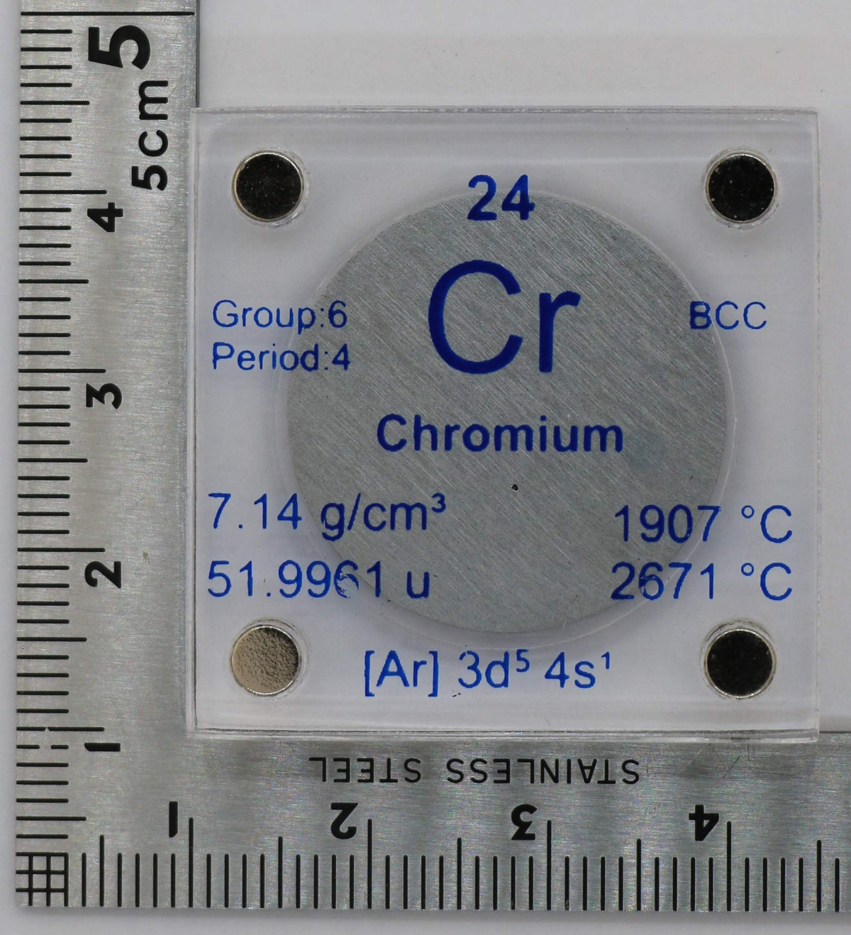 PFS Chromium Metal Disc 24.26mm 99.99% Pure - 1 Disc - image 6
