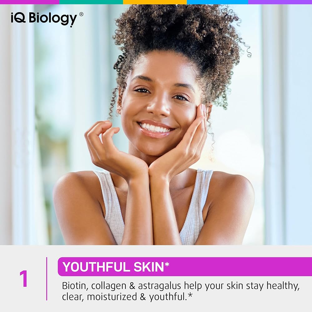 IQ Biology Biotin Collagen Drops for Hair Growth - 2 fl oz - image 5