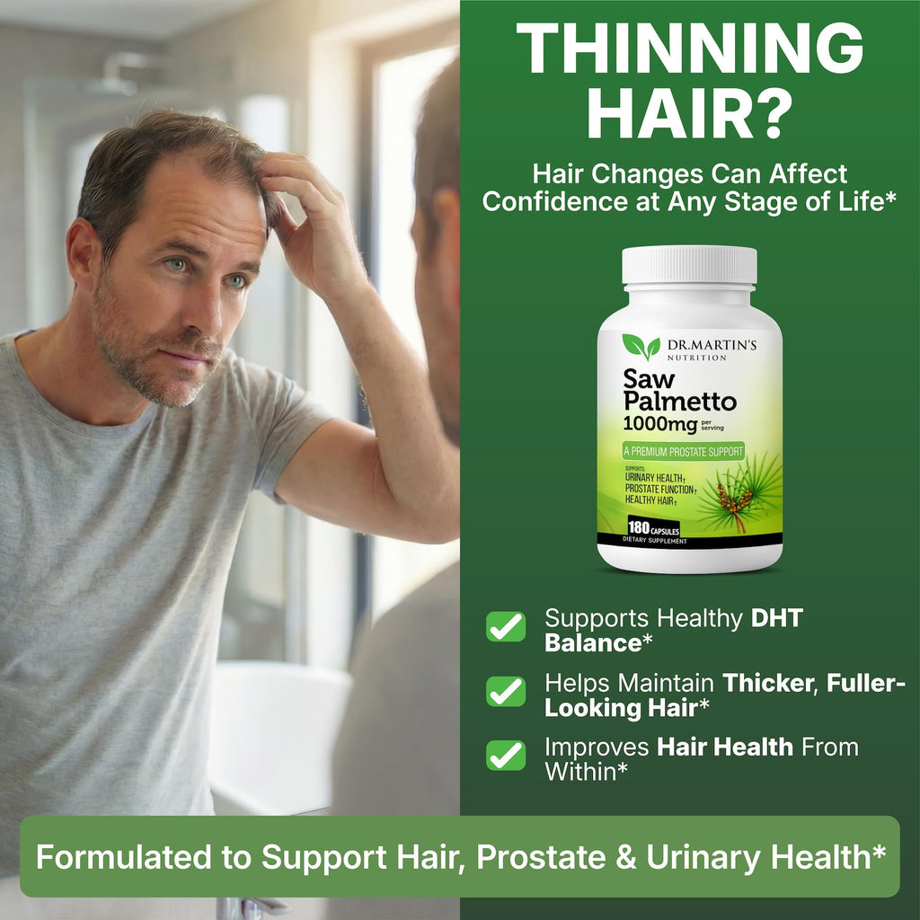 DR. MARTIN'S NUTRITION Saw Palmetto 1000mg - 180 Capsules - image 4