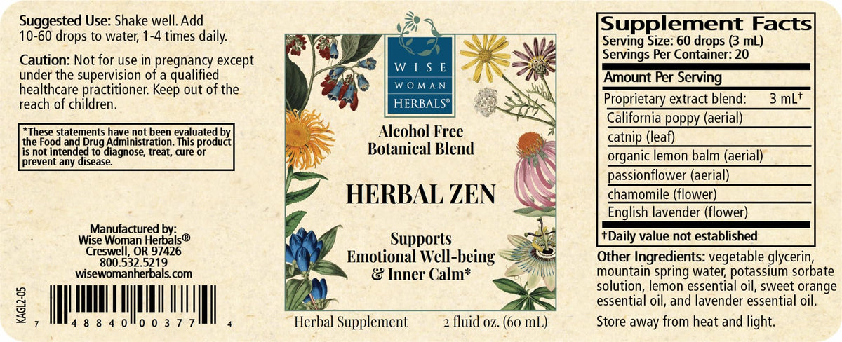 Wise Woman Herbals Herbal Zen Botanical Blend for Mood & Relaxation - 2 Fl Oz - image 5