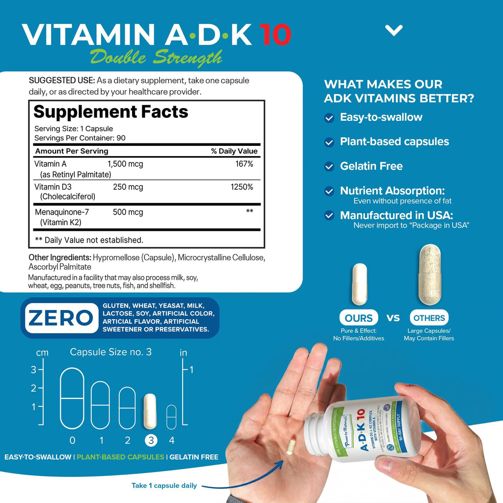 Power By Naturals ADK Vitamin Supplement