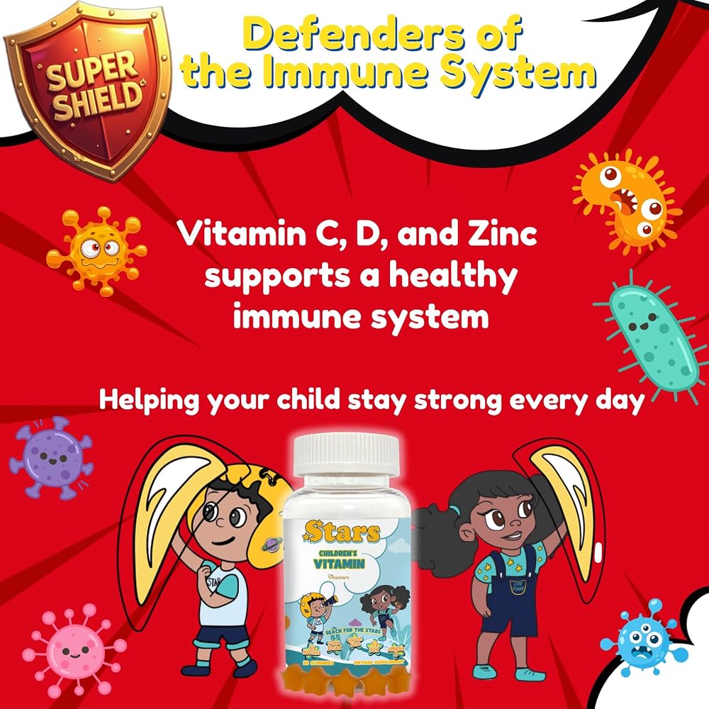 Vitastars Kids Multivitamin Gummies with Omega 3 - 60 Gummies - image 2