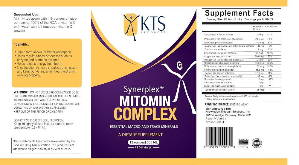 Synerplex MitoMin Complex Liquid Mineral Supplement - 12 Fl Oz - image 7