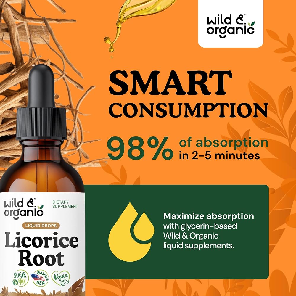 Wild & Organic Licorice Root Tincture - Digestive