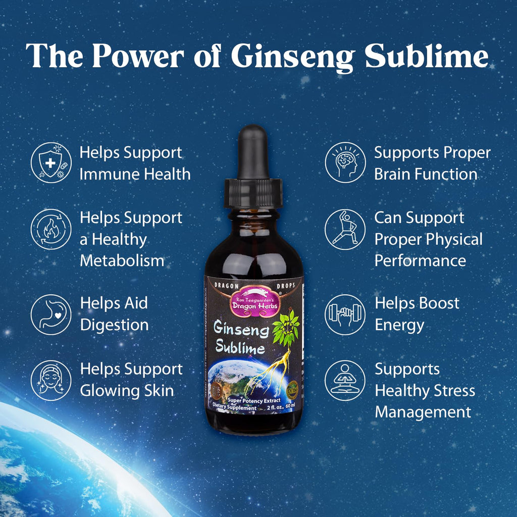 Dragon Herbs Ginseng Sublime Drops Energy & Focus - 2 fl. oz - image 2