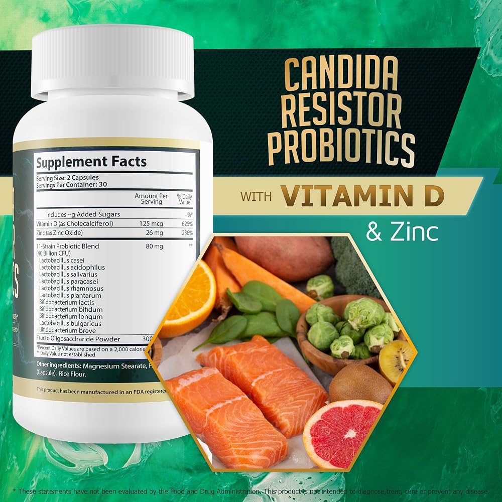 Happy Health Marketplace Candida Resistor Probiotics - 60 Capsules - image 6