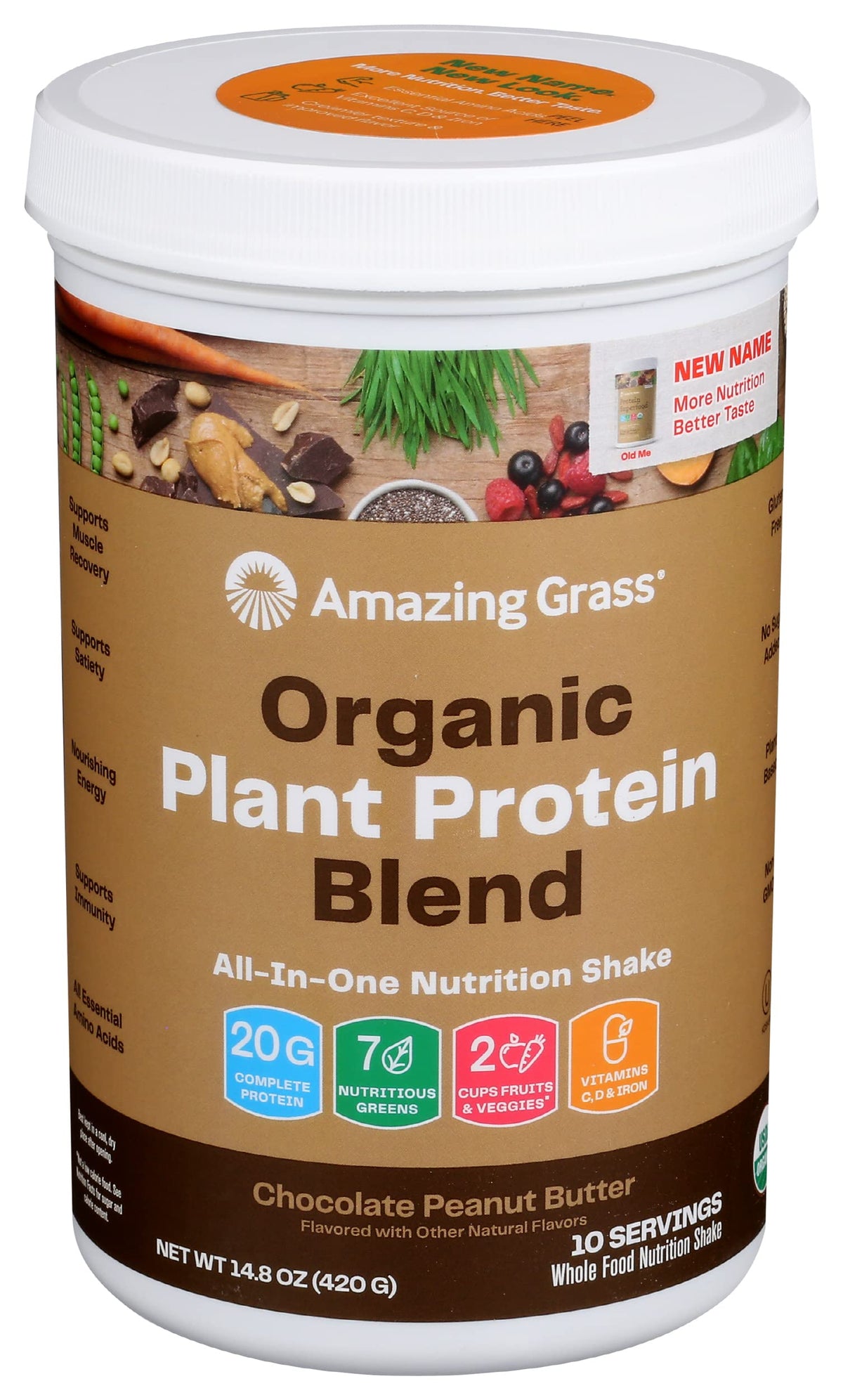 Amazing Grass Organic Plant Protein Blend: Vegan Protein Powder