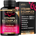 NUTRAHARMONY Vitamin B Complex for Energy & Stress Support - 120 Capsules
