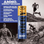 AMMO Pre Workout Berry Powder Extra Strength 300mg Caffeine - 12 Pack - image 2