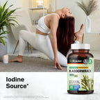 BIO KRAUTER Bladderwrack Iodine Supplement - 100 Capsules - image 2